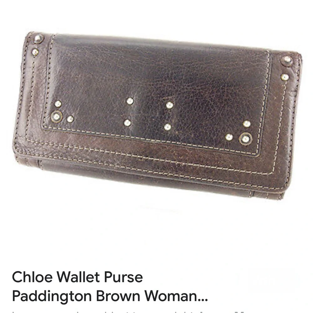 EUC-Chloe Paddington Brown Leather Long Bifold Wallet. 🎉🔥